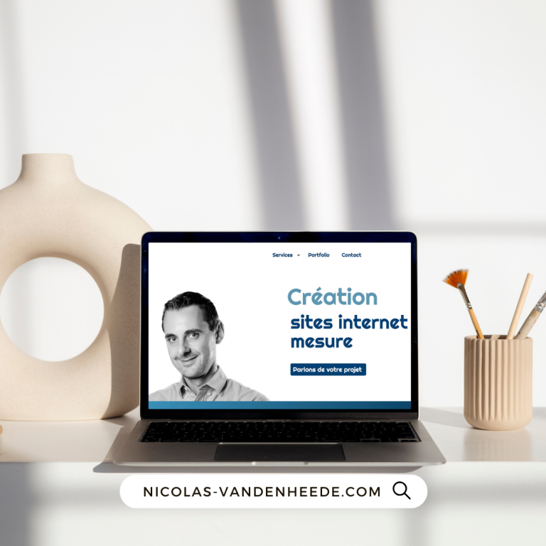 Illustration du site web de Nicolas Vandenheede - Création de site internet sur mesure