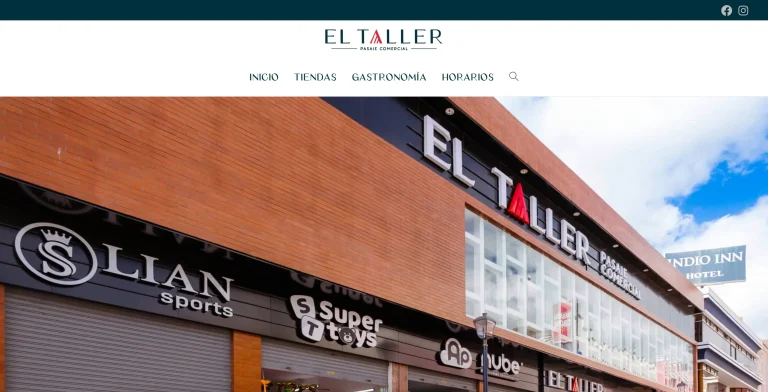Site de El taller Pasaje Comercial par Nicolas Vandenheede